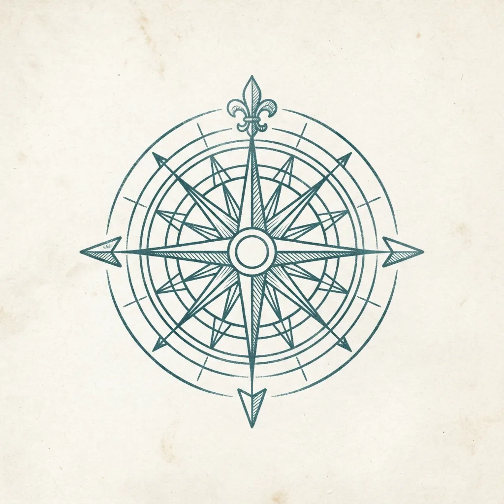 Field Notes compass mark